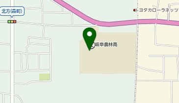 岐阜農林高等学校の地図画像