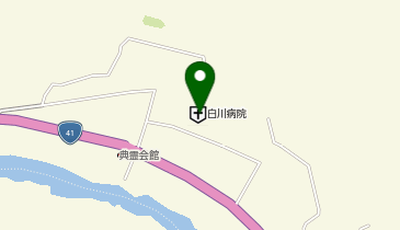 白川病院の地図画像