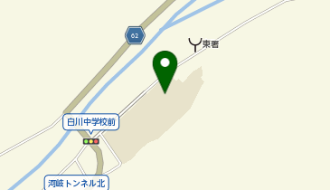 白川中学校(体育館)の地図画像