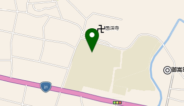 御嵩小学校の地図画像