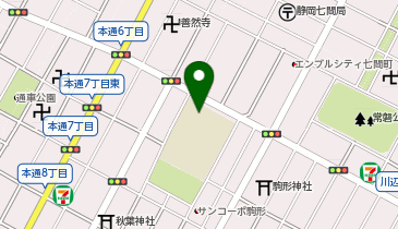 新通小学校の地図画像