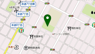 新通公園の地図画像