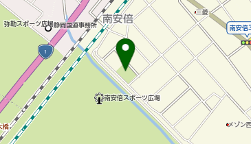 南安倍公園の地図画像