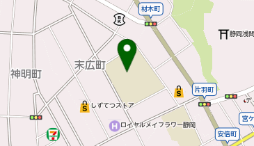 末広中学校の地図画像