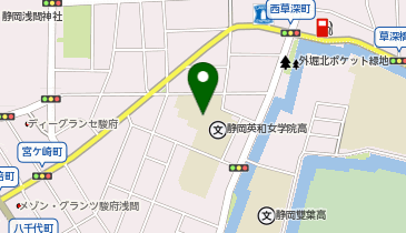 静岡英和女学院中学・高等学校の地図画像