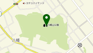 八幡山公園の地図画像