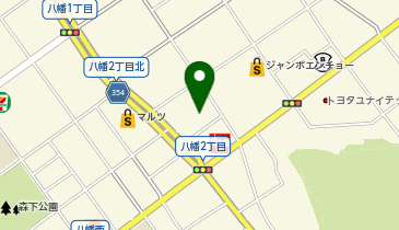 八幡こども園の地図画像