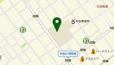 中田小学校の地図画像