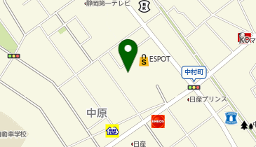 中村町こども園の地図画像