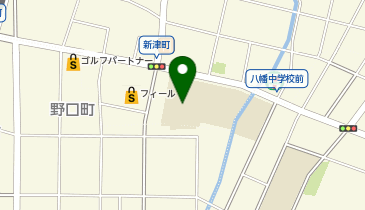 八幡中学校の地図画像