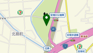 安間川公園の地図画像