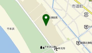 県立沼津西高校の地図画像