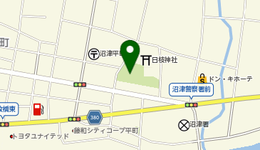 山王公園の地図画像