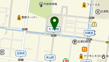 県立沼津聴覚特別支援学校の地図画像