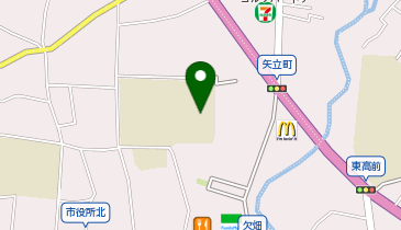 第一中学校の地図画像