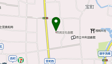 市民文化会館の地図画像