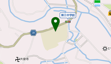 第三中学校の地図画像