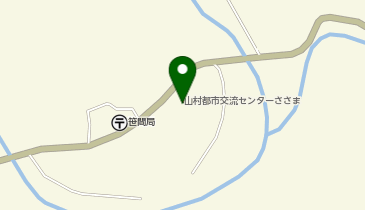 山村都市交流センターささまの地図画像