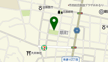 扇町公園の地図画像