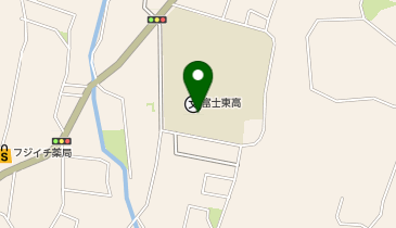 静岡県立富士東高等学校の地図画像