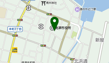 焼津市役所の地図画像