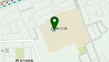 掛川工業高校の地図画像