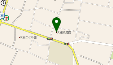 大洲地区交流センターの地図画像