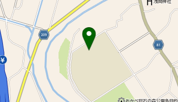 岡部中学校の地図画像