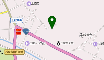 旧土肥小学校の地図画像