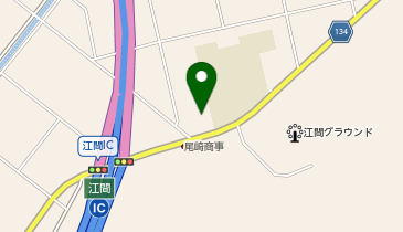 江間防災センターの地図画像