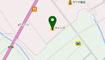 カインズホーム屋上の地図画像