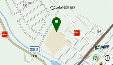 河津小学校体育館の地図画像