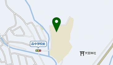 森中学校の地図画像