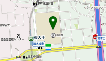 県立明和高等学校の地図画像