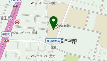 県立愛知商業高等学校の地図画像