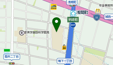 菊井中学校の地図画像
