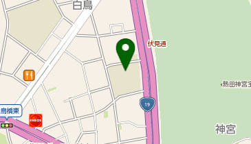 白鳥小学校の地図画像