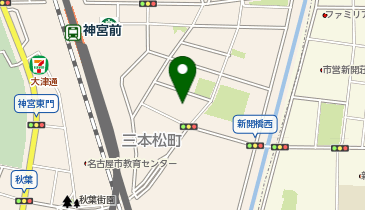 東海工業専門学校の地図画像