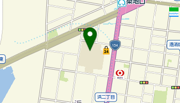 西築地小学校の地図画像