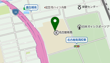 県立名古屋南高等学校の地図画像