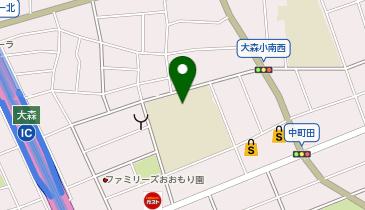 大森中学校の地図画像