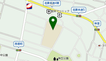 神丘中学校の地図画像