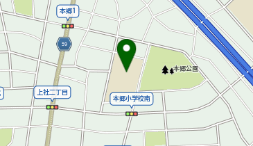 本郷小学校の地図画像