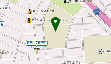 植田小学校の地図画像