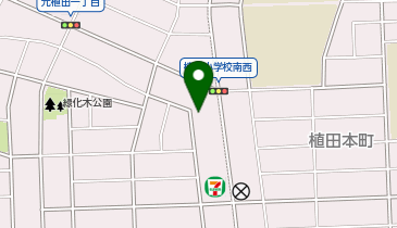 植田コミュニティセンターの地図画像