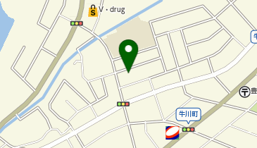 牛川校区市民館の地図画像