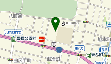八町校区市民館の地図画像