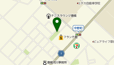 王ヶ崎東公園の地図画像