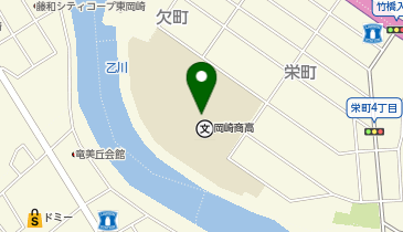 愛知県立岡崎商業高等学校の地図画像