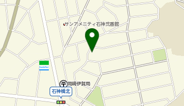 井田体育館の地図画像